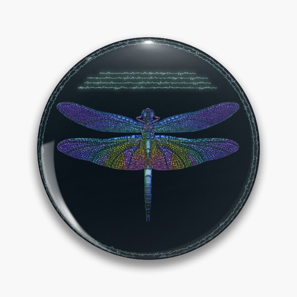 Item preview, Asemic Dragonfly in Iridescent Glass designed and sold by kernowerno.