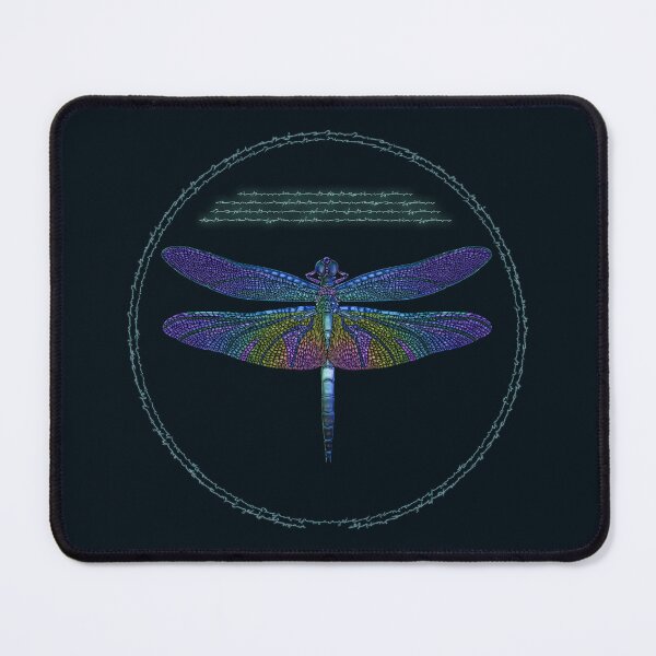 Item preview, Asemic Dragonfly in Iridescent Glass designed and sold by kernowerno.