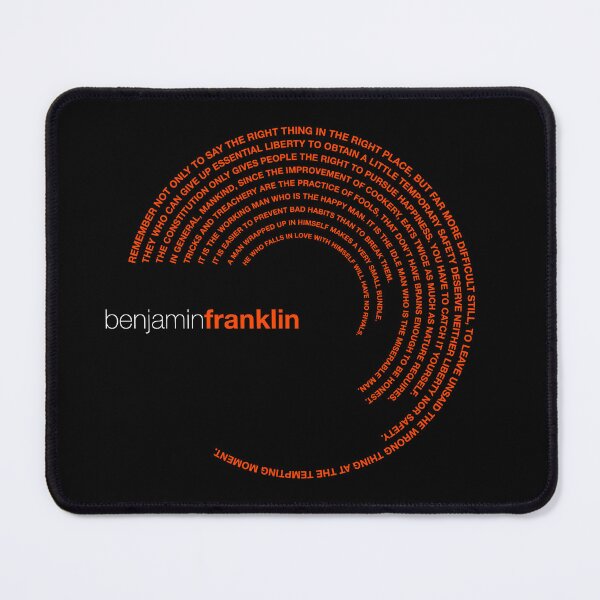 Item preview, Benjamin Franklin famous quotes poster [orangered] designed and sold by CMYKStudio.