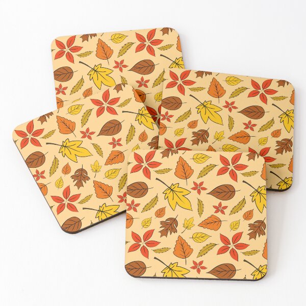 Item preview, Autumn Fall Leaves Flowing Seamless Repeat Pattern - Cream / Light Yellow Backdrop designed and sold by SemDesigns1.