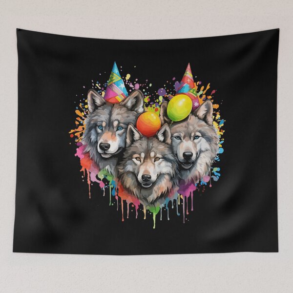Item preview, Birthday Wolves designed and sold by PrettyPittie Shop.