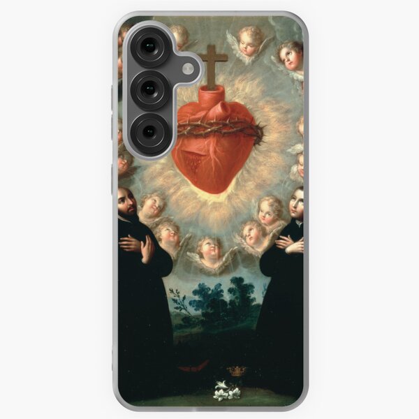 Item preview, Sacred Heart of Jesus with Saint Ignatius of Loyola and Saint Louis Gonzaga designed and sold by Beltschazar.