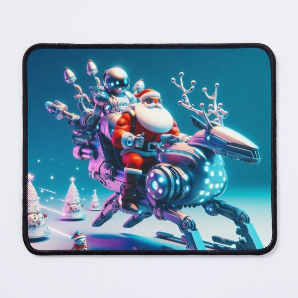 Item preview, futuristic santa claus designed and sold by KICIART.