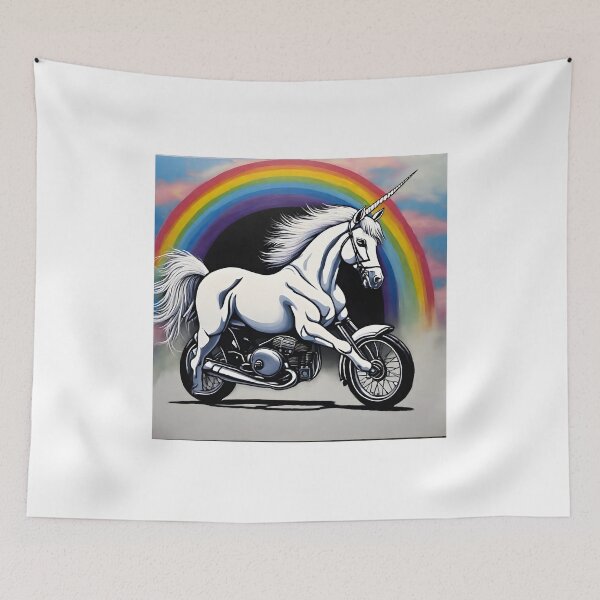Item preview, Unicorn on Bike  designed and sold by ishitastore08.