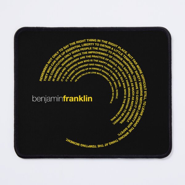 Item preview, Benjamin Franklin famous quotes poster [gold] designed and sold by CMYKStudio.