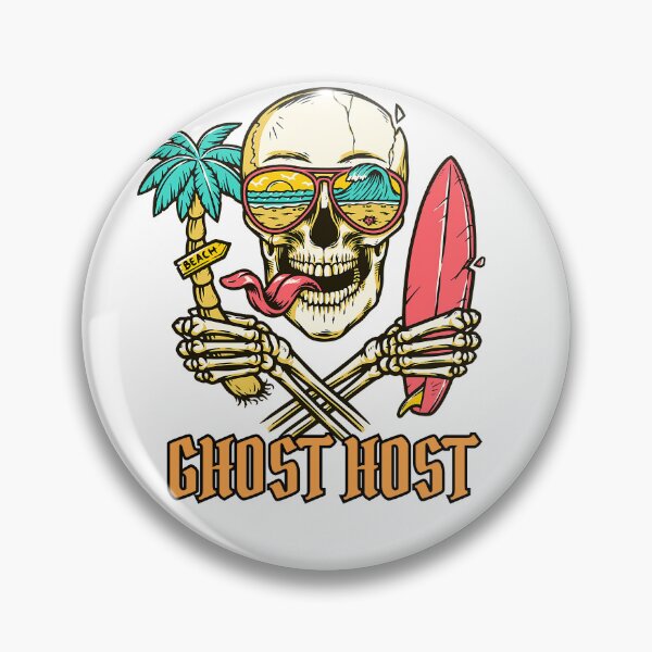 Item preview, Ghost Host, hallowneen Skull  designed and sold by T9 Store.
