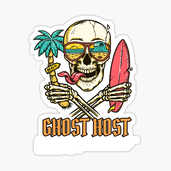 Item preview, Ghost Host, hallowneen Skull  designed and sold by T9 Store.