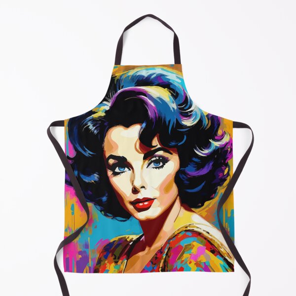Item preview, Artistic portrait of Elizabeth Taylor on pop art background designed and sold by clon-dot-net.