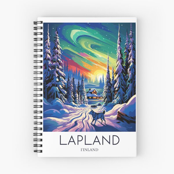Item preview, A Pop Art Travel Print of Lapland - Finland  designed and sold by StudioRedKoala.