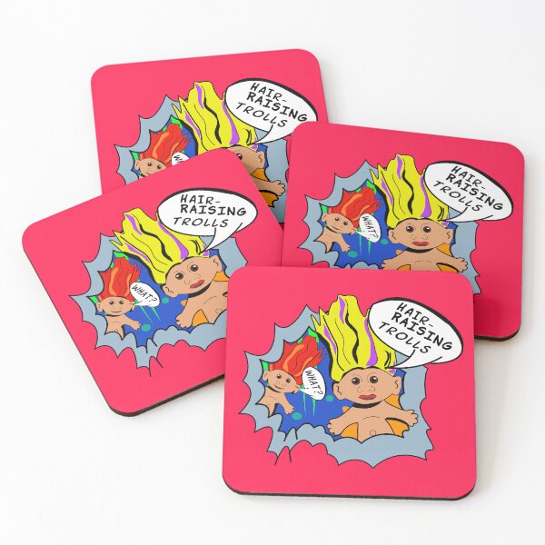 Item preview, Hair-Raising Trolls Pop Art – Retro Nostalgia with Iconic Speech Bubbles designed and sold by Fun Funky Designs.