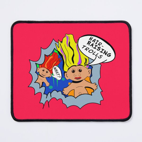 Item preview, Hair-Raising Trolls Pop Art – Retro Nostalgia with Iconic Speech Bubbles designed and sold by Fun Funky Designs.