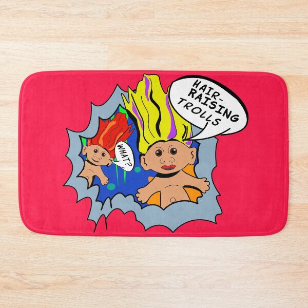 Item preview, Hair-Raising Trolls Pop Art – Retro Nostalgia with Iconic Speech Bubbles designed and sold by Fun Funky Designs.