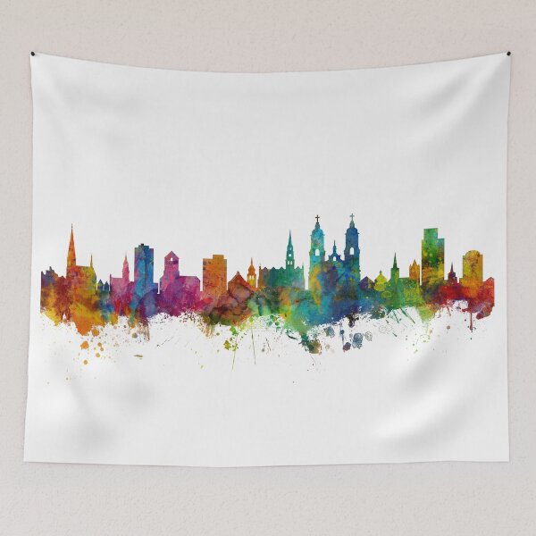 Item preview, St Gallen Switzerland Skyline designed and sold by ArtPrints.