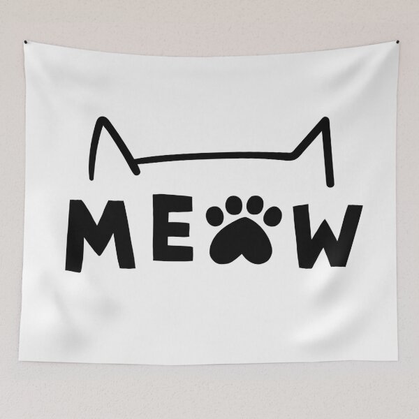 Item preview, Meow with Style: Cat Ears and Playful Typography designed and sold by Yatonishkie.
