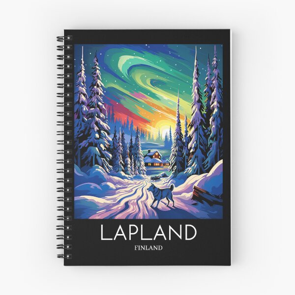 Item preview, A Pop Art Travel Print of Lapland - Finland  designed and sold by StudioRedKoala.
