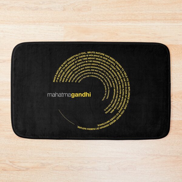 Item preview, Mahatma Gandhi famous quotes poster [gold] designed and sold by CMYKStudio.