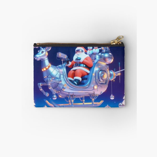 Item preview,  santa claus, flying reindeer, robotic snowmen designed and sold by KICIART.