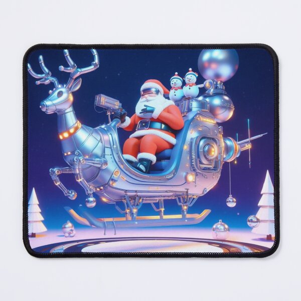 Item preview, santa claus, flying reindeer, robotic snowmen designed and sold by KICIART.