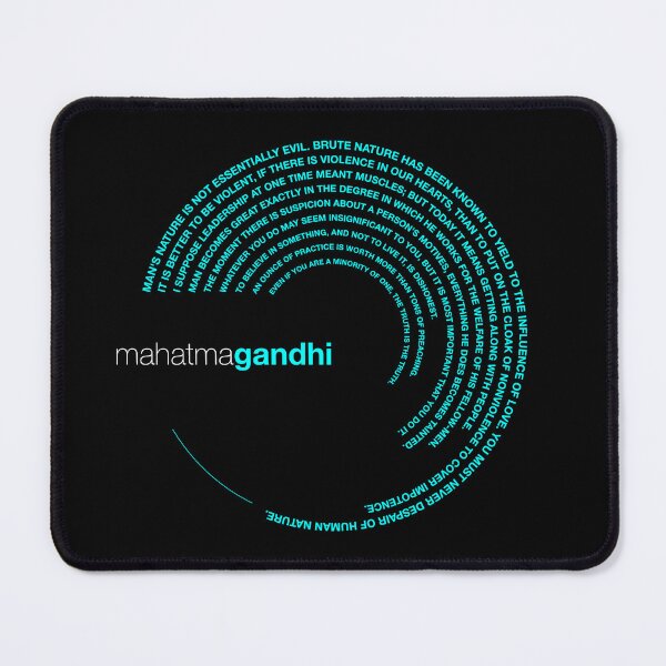 Item preview, Mahatma Gandhi famous quotes poster [aqua] designed and sold by CMYKStudio.