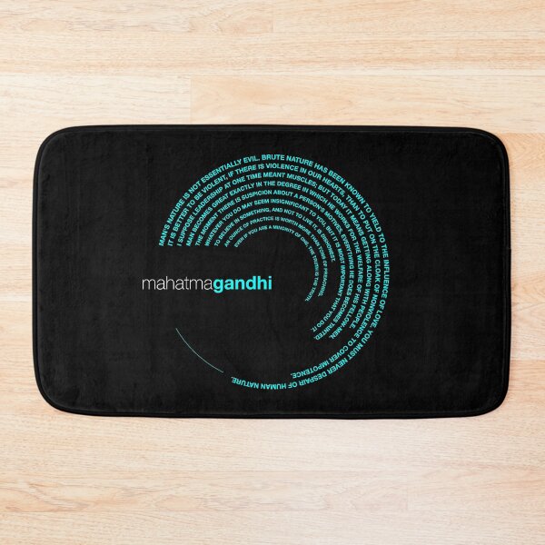 Item preview, Mahatma Gandhi famous quotes poster [aqua] designed and sold by CMYKStudio.