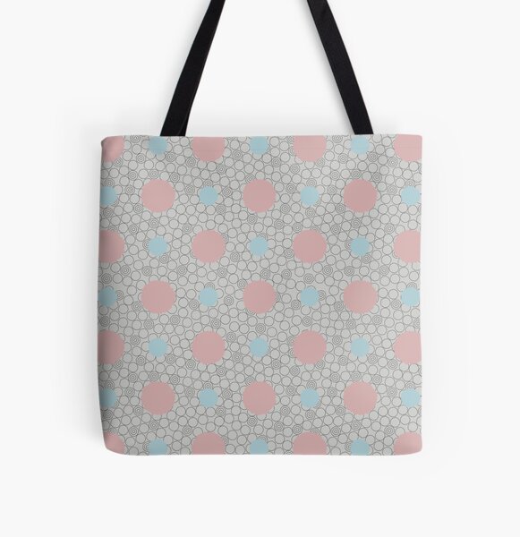 RC006 Wonky Circles All Over Print Tote Bag