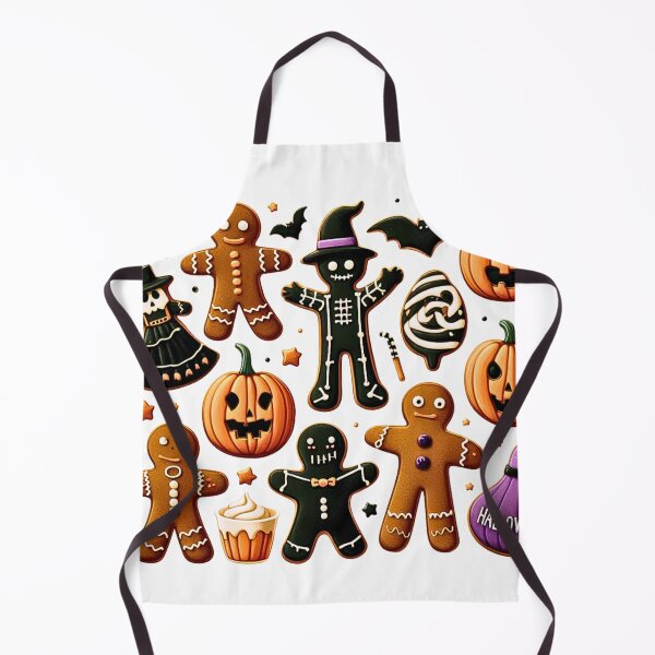 Item preview, Halloween Spooky Gingerbread Skeletons designed and sold by RachelRebel.
