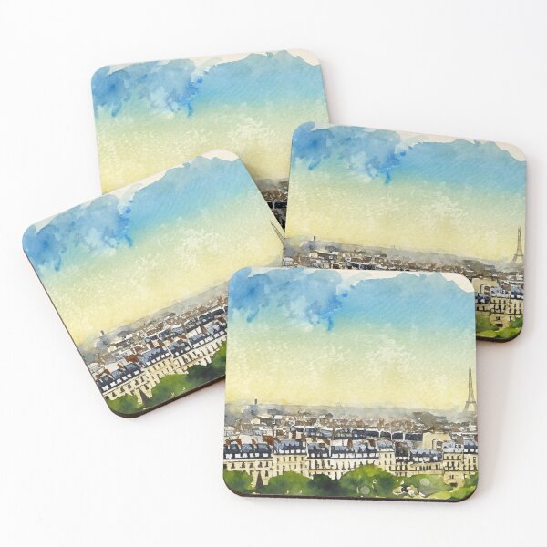 Item preview, Watercolor view on Paris designed and sold by Photopat.