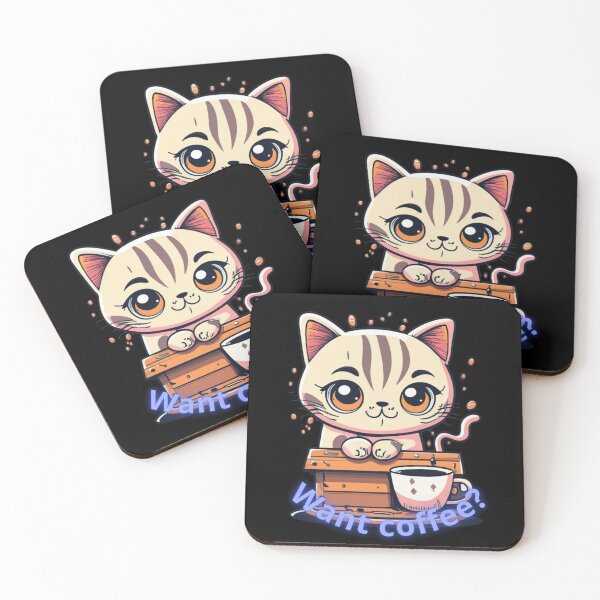 Item preview, Kitty invites for coffee. designed and sold by rayo-art.