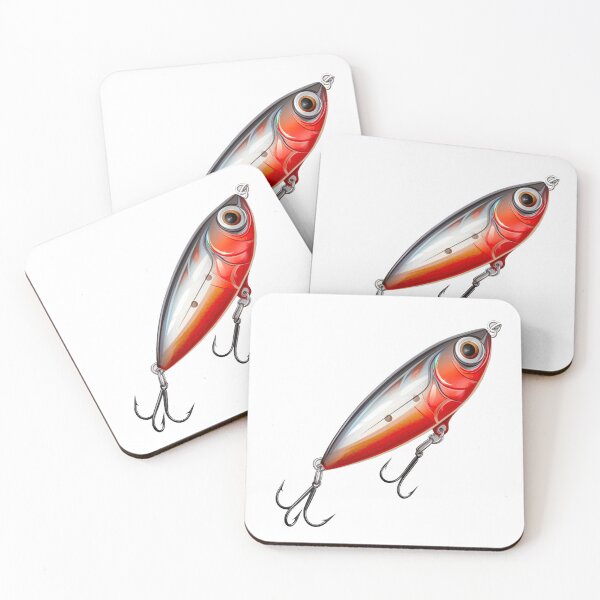 Item preview, Red fishing lure designed and sold by DiveIntoDesigns.