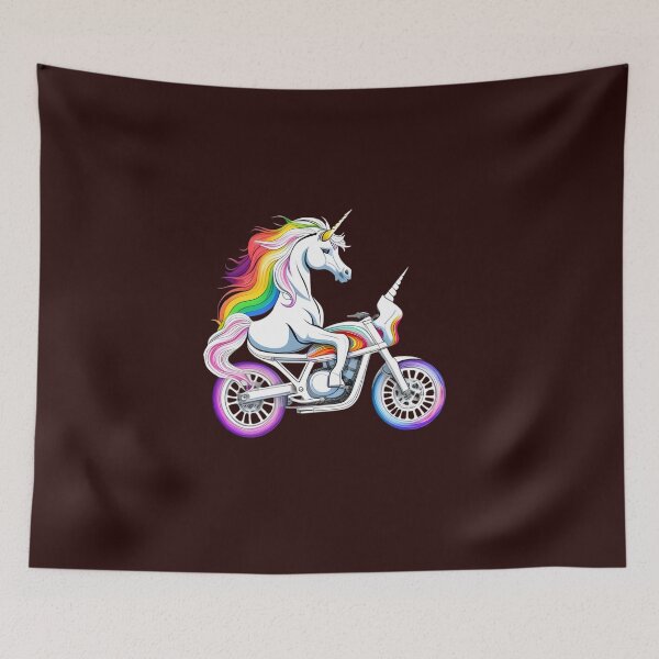 Item preview, Unicorn on Bike  designed and sold by ishitastore08.