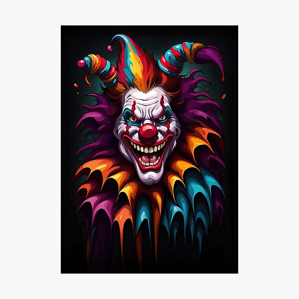 Kissing booth|dark fantasy clown art|acrylic orders painting