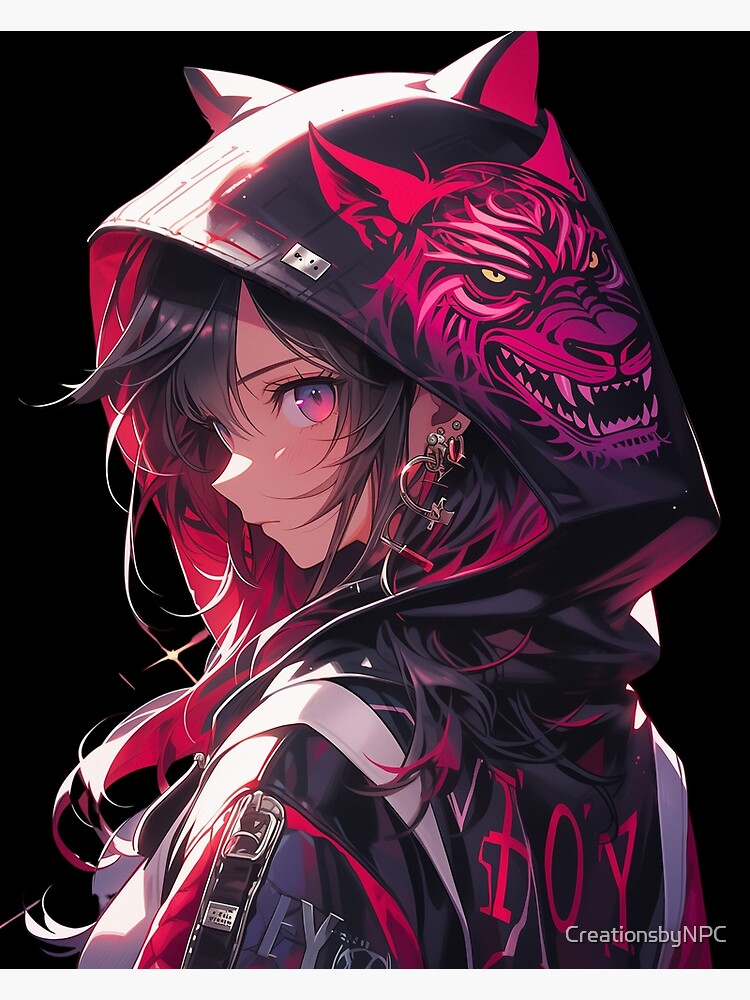 Anime wolf hoodie sale