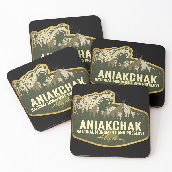 Item preview, Aniakchak National Monument And Preserve Alaska Retro Badge Camping Hiking Outdoor Adventure designed and sold by mountainfad.