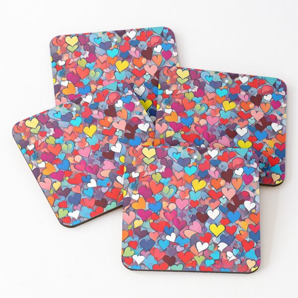 Item preview, Colorful hearts designed and sold by StyleSketch.