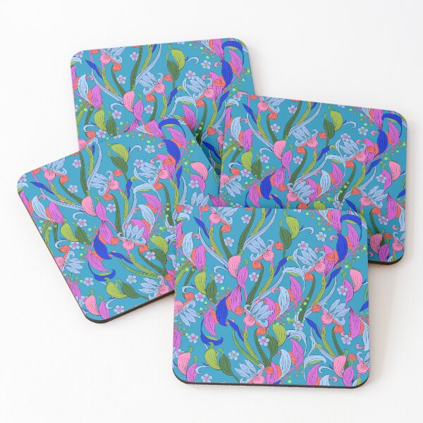 Item preview, Art Nouveau Flowers Pattern designed and sold by Burcu Korkmazyurek.