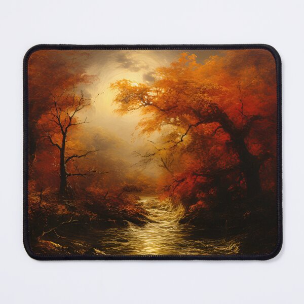 Item preview, Sunrise, or sunset, in a forest drawn by an impressionist designed and sold by PetroliniVideo.