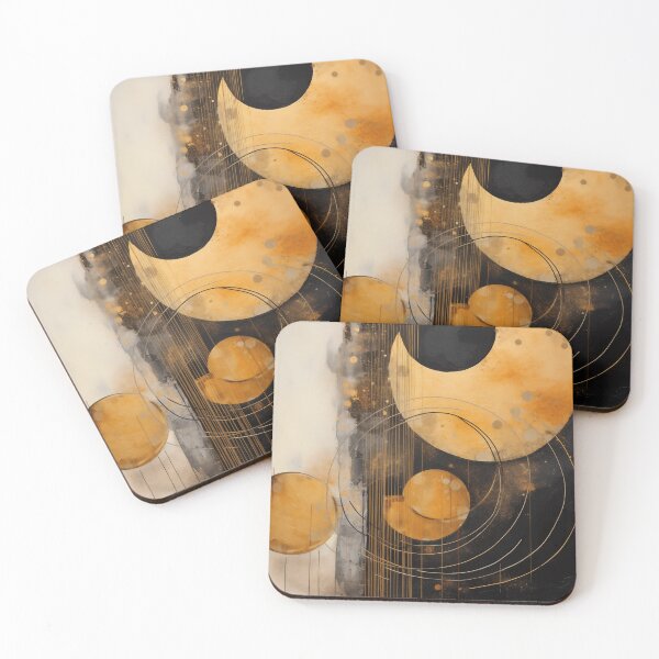 Item preview, Abstract image gold black designed and sold by TheShirtempire.