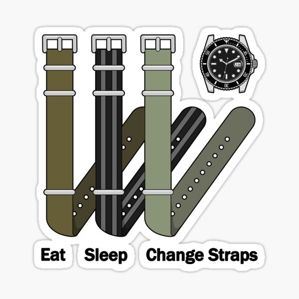 Artikel-Vorschau von Eat Sleep Change Straps, designt und verkauft von HSDESIGNS  SHOP.
