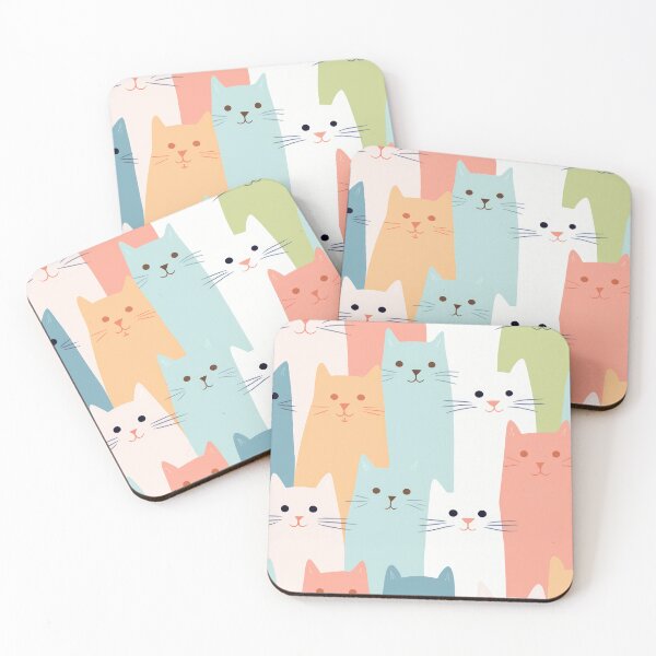 Item preview, Pastel Kitty Parade designed and sold by VisionDuke.
