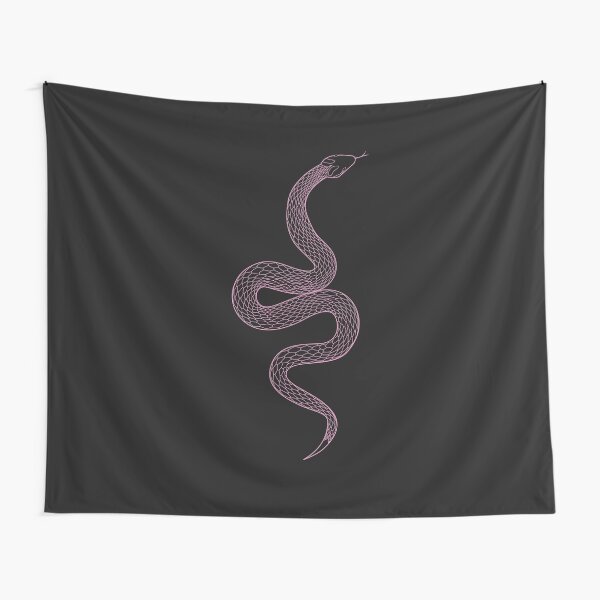 Tell Me - Snake Illustration Tapestry