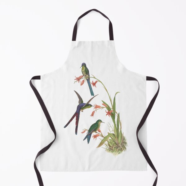 Item preview, Quito Purpleback Birds Vintage Watercolor Lithograph by John Gould Sweet Pretty Happy Birdwatching Gift designed and sold by ElegantTeaTime.