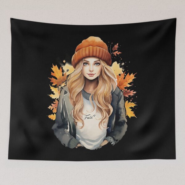 Item preview, Beautiful Autumn Woman designed and sold by AnnaMDesign.