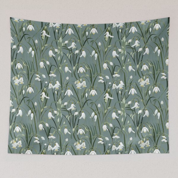 Item preview, Snowdrops Seamless Pattern designed and sold by Ellimade.