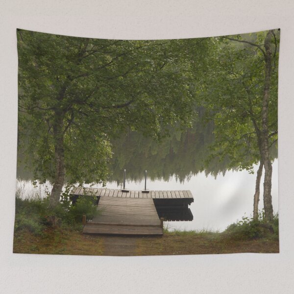 Item preview, Lake view with birch trees from the cottage designed and sold by Vienola.