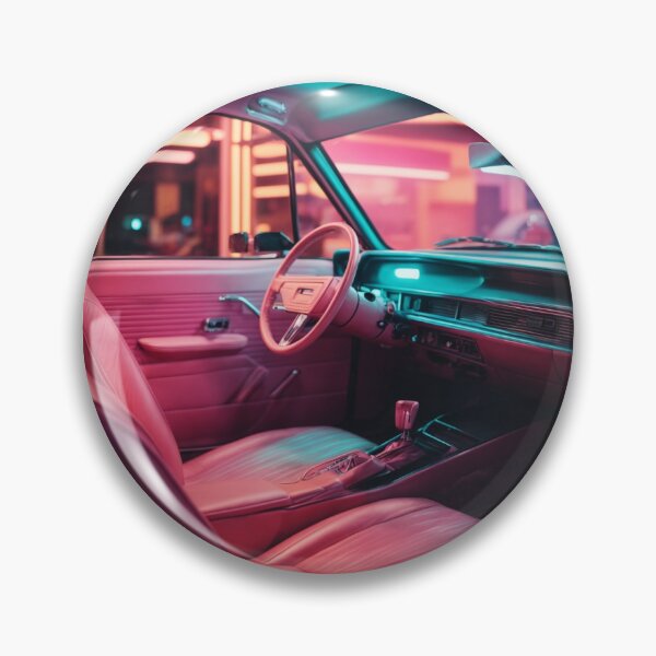 Item preview, 80s retrowave vintage car interior designed and sold by retrovaporwave.