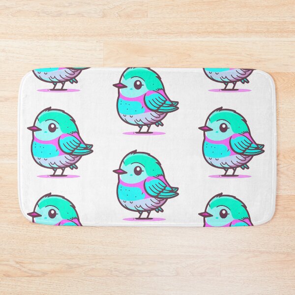 Item preview, Kawaii Chubby Amazonian Neon Birdie Digital Motif designed and sold by zolarche.