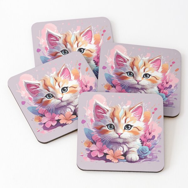 Item preview, Joyful colorful cat  designed and sold by cutiepie11cats.
