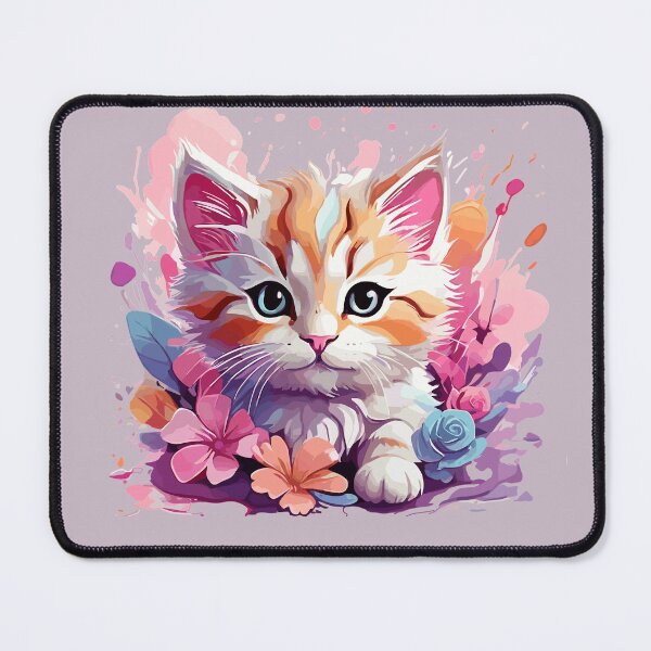 Item preview, Joyful colorful cat designed and sold by cutiepie11cats.