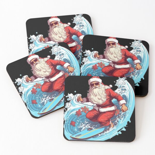 Item preview, Surfing Santa Funny Christmas designed and sold by artfartzzz.