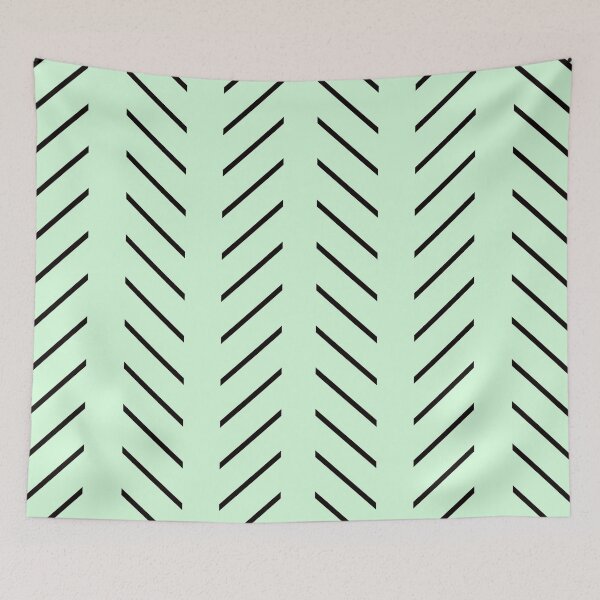 Item preview, Snowy Mint Linear Simple Pattern. designed and sold by ARichArts.